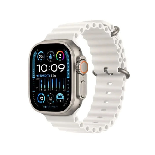 Apple Watch Ultra 2 Titanium Case With White Ocean Band (Pre-owned)