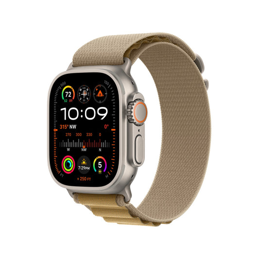 Apple Watch Ultra 2 Titanium Case With Tan Alpine Loop (Pre-owned)