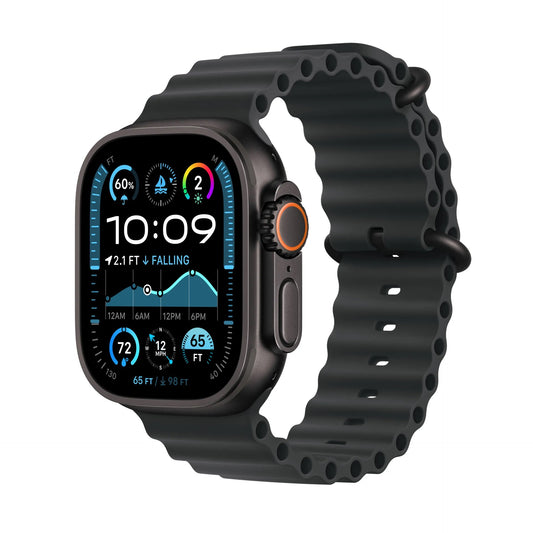 Apple Watch Ultra 2 Black Titanium Case With Black Ocean Band (Pre-owned)